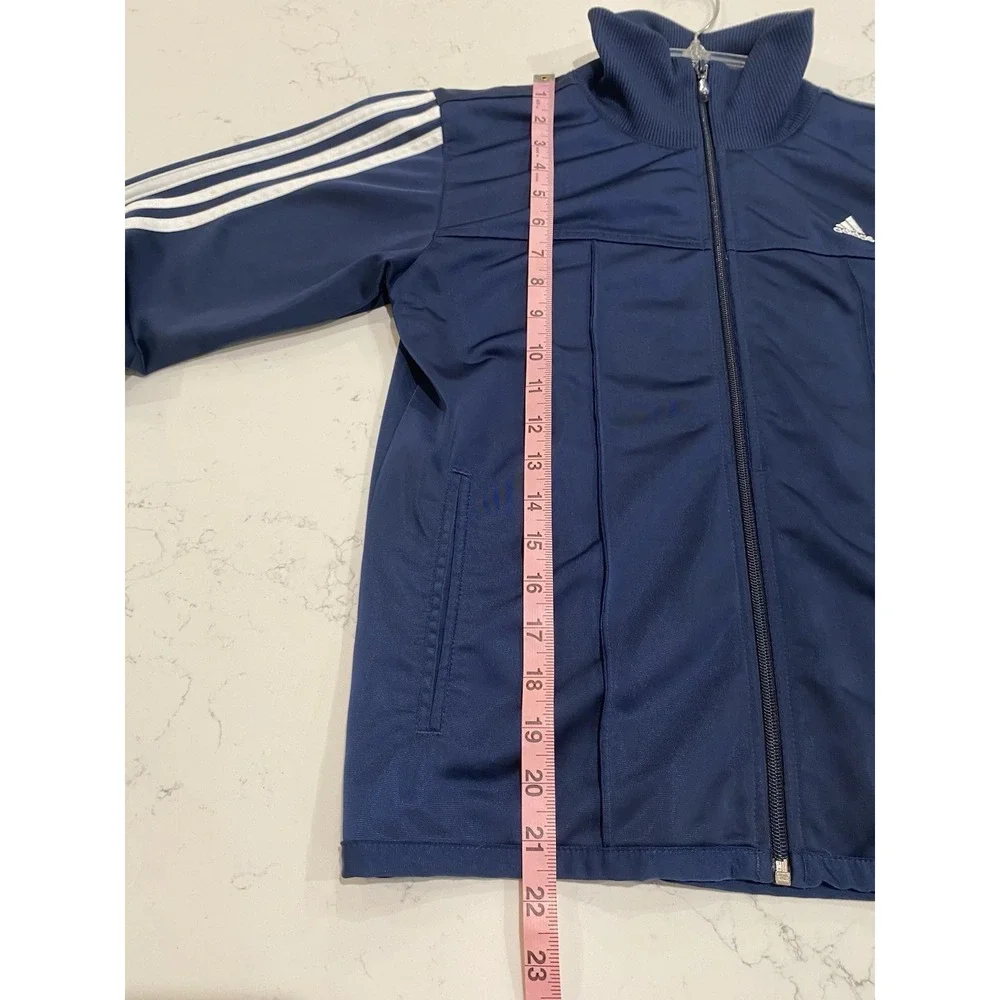 Vintage Early 2000s Adidas Track Jacket Men's M Navy Blue‎ Y2K Retro Sportswear